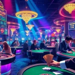 Experience the excitement of a casino showcasing keonhacai betting options at vibrant gaming tables.