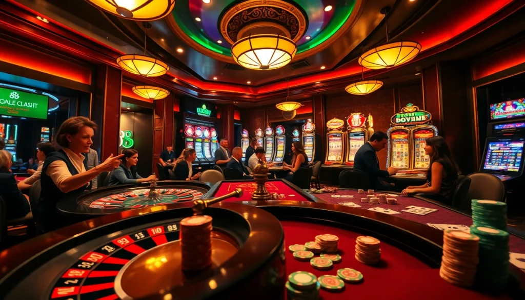 Experience the excitement of 888new with vibrant casino games, featuring lively poker tables and roulette wheels.