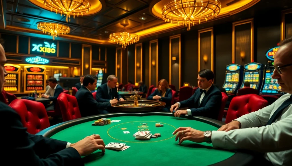 Experience the thrill of poker at https://xx88.xyz/ with an elegant ambiance, vibrant chips, and intense focus from players.